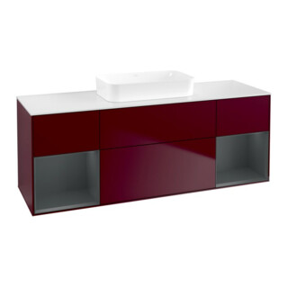 V&B Meuble sous lavabo Finion 160x60,3x50,1 cm, tiroirs médium mat Peo