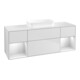 V&B Meuble sous lavabo Finion 160x60,3x50,1cm, blanc brillant avec laque, blanc brillant avec laque-1