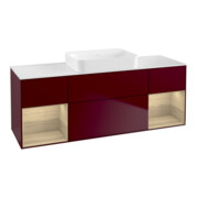 V&B Meuble sous-lavabo Finion 160x60,3x50,1cm, éclairage mural, Peony mat