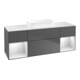 V&B Meuble sous lavabo Finion 160x60,3x50,1cm, laqué mat, anthracite m-1