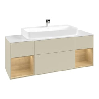 V&B Meuble sous lavabo Finion 160x60,3x50,1cm, Reg Oa ven, si Gr m Lac