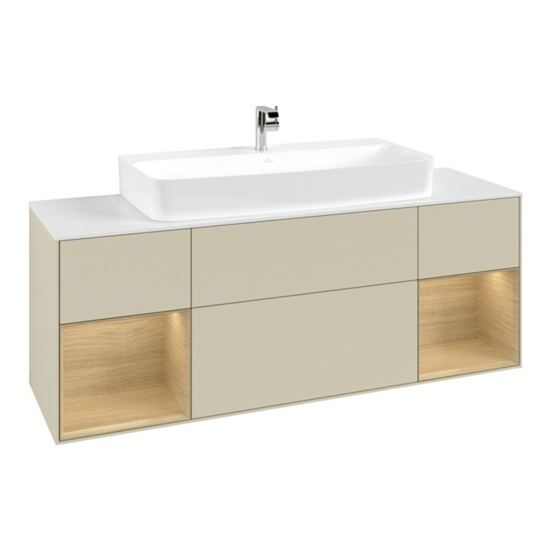 V&B Meuble sous lavabo Finion 160x60,3x50,1cm, Reg Oa ven, si Gr m Lac