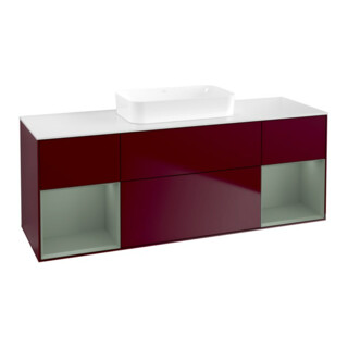 V&B Meuble sous lavabo Finion 160x60,3x50,1cm, Reg Oli. m Lac, Peo m