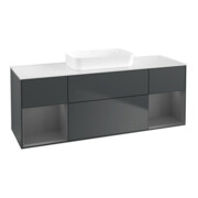 V&B Meuble sous lavabo Finion 160x60,3x50,1cm, Rg A m La, md bl. m Lac