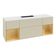 V&B Meuble sous lavabo Finion 160x60,3x50,1cm, Rg g m Lac, si Gr m Lac-4