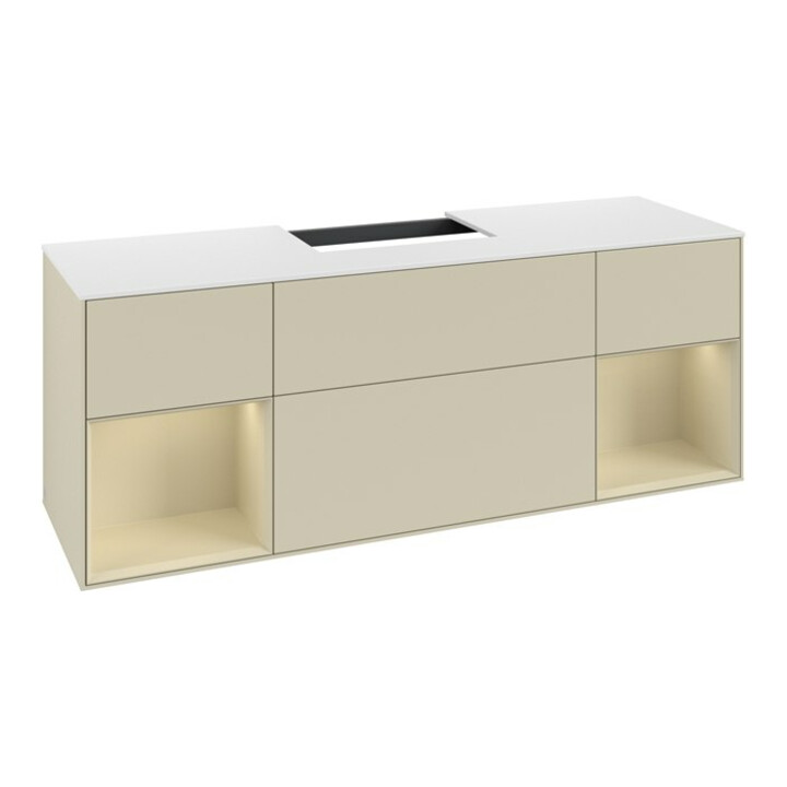 V&B Meuble sous lavabo Finion 160x60,3x50,1cm, Rg si G m La, si G m La