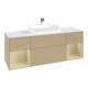 V&B Meuble sous lavabo Finion 160x60, blanc mat, rangement simple grand, laqué, ouverture à la ventilation-4