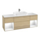 V&B Meuble sous lavabo Finion 160x60, blanc mat, tiroirs blancs laqués, poignée ven.-1