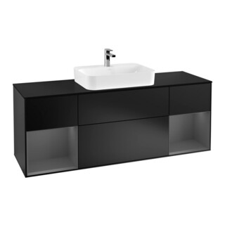 V&B Meuble sous lavabo Finion 160x60, Pl b m, Rg A m Lac, bleu m Lac
