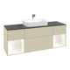 V&B Meuble sous lavabo Finion 160x60, Pl blanc mat, Rg blanc mat Lac, si Gris mat Lac-3