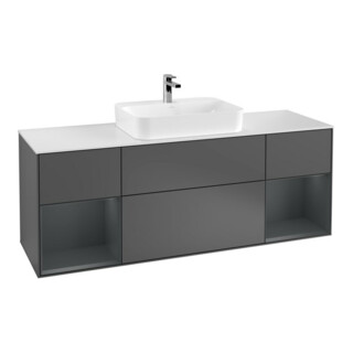 V&B Meuble sous-lavabo Finion 160x60, Pl w m, Reg md m Lac, Anthrac. m