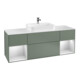 V&B Meuble sous-lavabo Finion 160x60, placage bois, face blanche laquée, olivier laqué-1