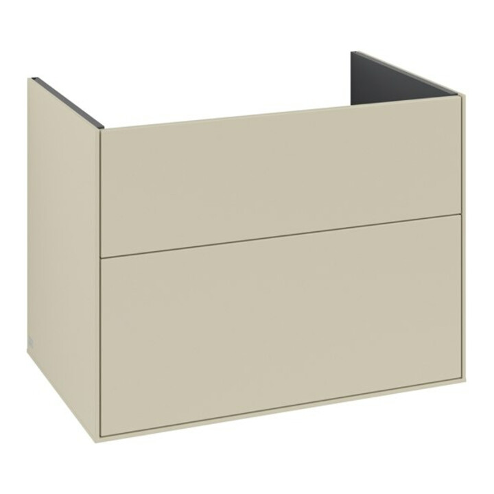 V&B Meuble sous-lavabo Finion 79,6x59,1x49,8 cm, laque mate gris soie
