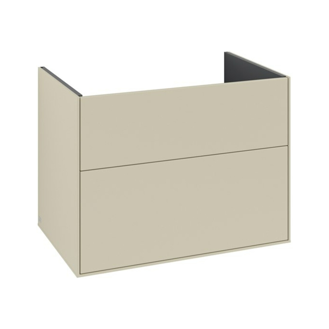 V&B Meuble sous-lavabo Finion 79,6x59,1x49,8 cm, laque mate gris soie