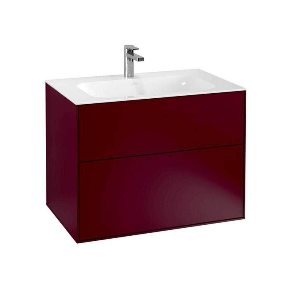 V&B Meuble sous lavabo Finion 79,6x59,1x49,8 cm, Peo m, avec éclairage mural
