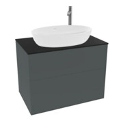 V&B Meuble sous lavabo Finion 80x60,3 cm, pl. abd. bleu mat, m. bleu mat Lac