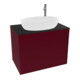 V&B Meuble sous lavabo Finion 80x60,3 cm, plaque de fermeture bleu mat, Peony mat-1