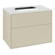 V&B Meuble sous-lavabo Finion 80x60,3cm, pl. de fermeture blanc mat, poignée grise mat-1