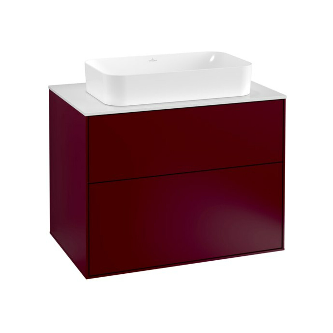 V&B Meuble sous-lavabo Finion 80x60,3cm, plaque d'habillage blanc mat, Peony mat