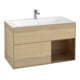 V&B Meuble sous lavabo Finion 99,6x59,1 cm, placage chêne, éclairage mural, Reg re wal ven-1