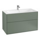 V&B Meuble sous-lavabo Finion 99,6x59,1x49,8 cm, laque mate olive-1