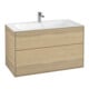 V&B Meuble sous lavabo Finion 99,6x59,1x49,8 cm, Oa ven, avec éclairage mural-1