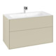V&B Meuble sous-lavabo Finion 99,6x59,1x49,8cm, laque mate gris soie-1