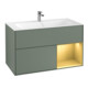 V&B Meuble sous lavabo Finion Reg droit Or mat, laque Olive mat-1