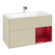 V&B Meuble sous-lavabo Finion Reg droit Peony, laque mate gris soie-3