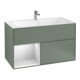 V&B Meuble sous-lavabo Finion Reg g. blc m laque, laque mate Olive-1