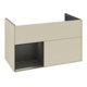 V&B Meuble sous lavabo Finion Reg gauche bleu m Laque, Gris Soie mat-3