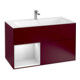 V&B Meuble sous lavabo Finion Reg gauche Laque mate blanche, Peony mate-1
