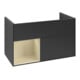 V&B Meuble sous lavabo Finion Reg gauche si Gr m Lac, laque noire mate-4