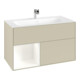 V&B Meuble sous lavabo Finion Reg Gch bl. avec laque, gris soie mat-1