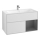V&B Meuble sous lavabo Finion Reg re Anthracite mat, laqué blanc mat-1