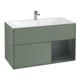 V&B Meuble sous lavabo Finion Reg re md bl. m Laque, Olive Mat-1