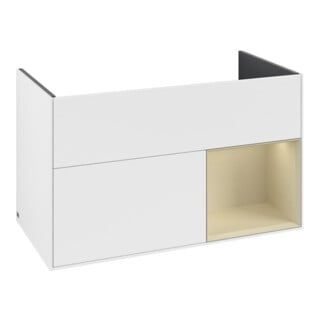V&B Meuble sous lavabo Finion Reg re si Gr m Laqué blanc mat
