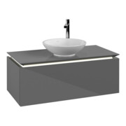 V&B Meuble sous-lavabo Legato 100x38x50 cm, avec LED, couleur glo Gr