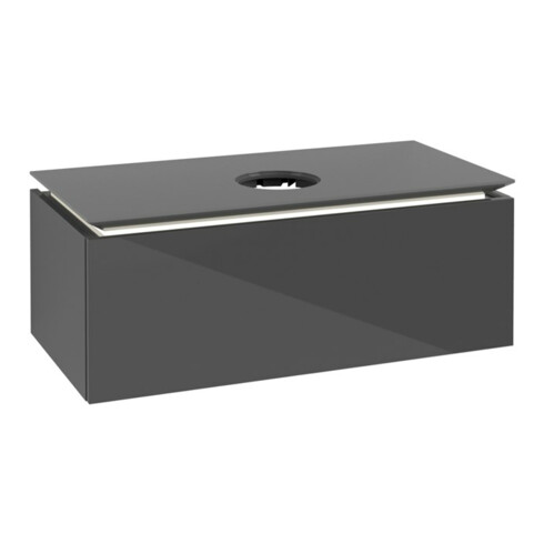 V&B Meuble sous-lavabo Legato 100x38x50 cm, avec LED, couleur glo Gr