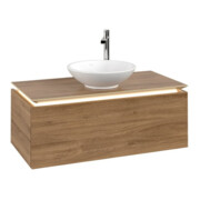 V&B Meuble sous lavabo Legato 100x38x50 cm, WT m, m LED, Kan Oa