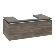 V&B Meuble sous-lavabo Legato 100x38x50cm, vasque centrale, Chêne Stone