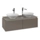 V&B Meuble sous-lavabo Legato 120x38x50 cm, 2 tiroirs, Truffle Grey