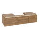 V&B Meuble sous lavabo Legato 120x38x50 cm, avec LED, couleur chêne clair-1