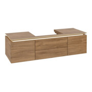 V&B Meuble sous lavabo Legato 120x38x50 cm, avec LED, couleur chêne clair