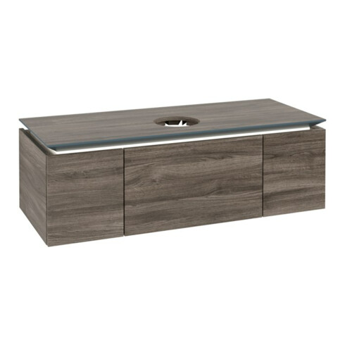V&B Meuble sous-lavabo Legato 120x38x50cm, avec LED, couleur st. Oa