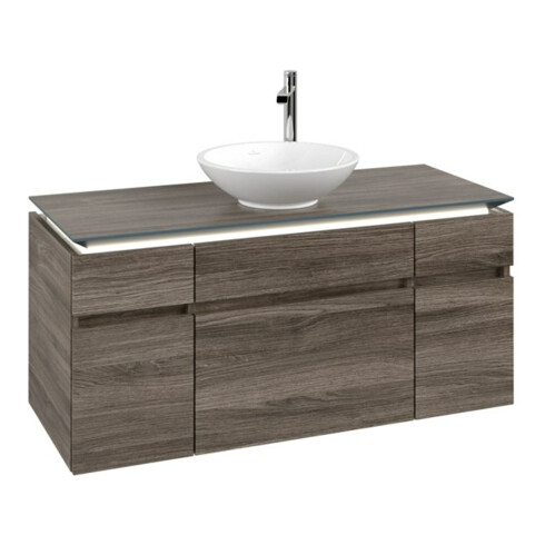 V&B Meuble sous lavabo Legato 120x55x50 cm, avec LED, st. Oa