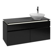 V&B Meuble sous lavabo Legato 120x55x50 cm, WT R, avec LED, bleu mat Lac