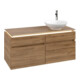 V&B Meuble sous lavabo Legato 120x55x50cm, WT R, avec LED, Kan Oa-3