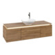 V&B Meuble sous lavabo Legato 140x38x50 cm, avec LED, Kan Oa-3