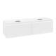 V&B Meuble sous-lavabo Legato 140x38x50cm, pour 2 lavabos, Blanc Mat